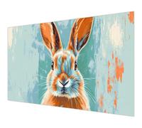 Diamond Painting Conejo Diamond Painting Adultos Abstracto Pintura de Cuadrado Diamantes Completo 5D Bordado Punto de Cruz Kits, Manualidades Regalos para Principiantes, Hogar Decor 50x100cm L#-642