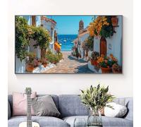 Diamond Painting Costero Diamond Painting Kit Completo, Pintura Diamante Adultos Paisaje Cuadros de Diamantes, DIY Dibujos con Diamantes Adultos Principiante, para Decoración de Hogar Regalos B-1260