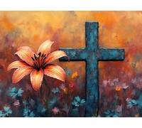 Diamond Painting Cruz Diamond Painting Adultos, Pintura Diamante Flor Pintura de Diamantes 5D DIY bordado Punto de Cruz Manualidades para Adultos, Decoracion Hogar, Regalo Mujer 70x50 cm -lsy25010SO