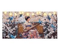 Diamond Painting Dama Japonesa, Diamond Painting Grande 40x70 cm, Puzzle Diamond Painting Misterio, Adultos Cuadros de Diamantes, Pintura Diamante 5D DIY Punto de Cruz, Decoracion Pared Hogar S466