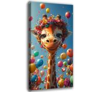 Diamond Painting Dibujos animados, Pintura de Diamante Kit Manualidades Adultos, 5D DIY Round Full Drill Cristal Diamond Painting Adultos Jirafa, Dibujos con Diamantes para Regalo Mujer 40x80cm 0C-231