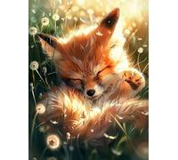 Diamond Painting Diente león Diamond Painting Adultos, 5D Cuadro Diamantes Animal Pintura Diamante Manualidades Niños, DIY Crystal Bordado Punto de Cruz Kit Completo, Decoración Hogar 80x110cm 6X-917