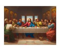 Diamond Painting Dios 75x50cm 2026 Nuevo Diamond Painting Adultos,Pintura Diamante La Última Cena Pintura de Diamante Niños,DIY Cristal Bordado Punto de Cruz Kit para Decoracion Navidad,Regalo I-K513