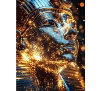 Diamond Painting Egipto Pintura Diamante faraón Diamond Painting Adultos Niños 5D Cristal Strass Punto de Cruz Puzzle de Diamantes Manualidades, Decoración de Pared del Hogar Regalos 90x120cm 6o-216