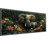 Diamond Painting Elefante Diamond Painting Adultos Grande XXL 100x200cm Pintura de Diamante Misterio Diamantes para Manualidades, 5D DIY Punto de Cruz Diamante Set para Decoracion Hogar Pared P1-257