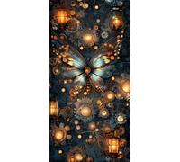 Diamond Painting Elfos Diamond Painting Adultos Grande XXL 5D Mariposa Pintura Diamante Kit Manualidades Adultos, DIY Pintura Diamante Punto de Cruz para Decoración Pared Hogar 50x100cm, Model728