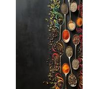 Diamond Painting especias cocina, Kit Completo de Diamond Painting 5D para Adultos y Niños, Pintura de Diamantes con Cristales Manualidades DIY, Home Decoration, Invierno Señora Regalo 90x120cm 0j-888