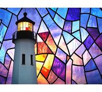 Diamond Painting Faro, Imagen Diamond Painting Adultos Pintura de Diamante Kit Manualidades Adultos 5D Creart Embroidery Kit Punto de Cruz Pintura Diamante para Decoración Pared Hogar 35x50cm,Model222