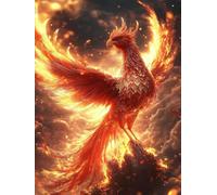 Diamond Painting FéNix Diamond Painting Adultos, Pintura Diamante Animal Patrón 5D DIY Punto de Cruz Diamante Dibujos con Diamantes Manualidades Adultos para Decoracion Pared 30x40cm -yym2507TF