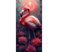 Diamond Painting, Flamenco Pintura Diamante Kit Manualidades Adultos, 5D Diamond Painting Adultos Dibujos DIY Diamantes para la Decoración de la Pared del Hogar, Regalos para Mujer 80x160cm U-455