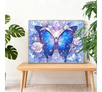 Diamond Painting Flor 160x120cm 2025 Pintura Diamante Mariposa Gran Diamond Painting Adultos,Cuadros de Diamantes Bordado Manualidades Kit Regalos para Mujer,5D Diamantes Art Regalos Originales I-K144