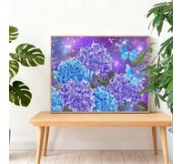Diamond Painting Flor 40x30cm 2025 Pintura Diamante Mariposa Gran Diamond Painting Adultos,Cuadros de Diamantes Bordado Manualidades Kit Regalos para Mujer,DIY Diamantes Art Regalos Originales I-K444