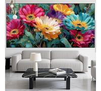 Diamond Painting Flor Diamond Painting Adultos Niños,DIY Pintura Diamante Bordado Margarita Punto de Cruz Diamante Kit Completo,5D Cuadro Puzzle Diamantes para Manualidades,Regalos 70x180cm LK-435