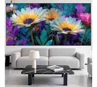 Diamond Painting Flor Diamond Painting Adultos Niños,DIY Pintura Diamante Bordado Margarita Punto de Cruz Diamante Kit Completo,5D Cuadro Puzzle Diamantes para Manualidades,Regalos 30x60cm LK-531