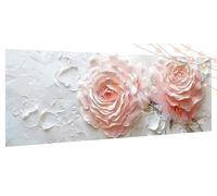 Diamond Painting Flor, Diamond Painting Adultos Rosa DIY Pintura por Números para Adultos Kits Completo, 5D Cuadro Diamante Art Punto De Cruz para Decoración De Pared Del Hogar 45x100cm Regalo T400