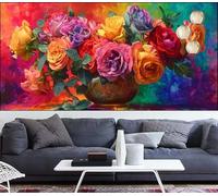 Diamond Painting Flor Diamond Painting niños Sueño Pintura Diamante de Bordado para Principiantes,DIY Pintura de Diamantes Kit Completo Cristal Puzzle,Kit Punto Cruz Adultos,Decor 60x120cm VQ-1021