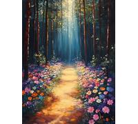 Diamond Painting Flor, DIY 5D Diamond Painting Kit áRbol, 5D Pintura Diamante Cuadro Diamantes Kit Bordado Principiantes DIY Full Cuadrado Embroidery per Decorazioni Casa Pareti 80x120cm 4-DU27