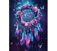 Diamond Painting Flor, DIY 5D Diamond Painting Kit Paisaje, 5D Pintura Diamante Cuadro Diamantes DIY Full Drill Round Ricamo a Punto Croce Painting per Decorazioni Casa Pareti, Regalo 70x100cm 5-2J39