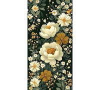 Diamond Painting flor, Pastoral Pintar por Numeros Adultos, Manualidades Adultos, Kit Bordado Principiantes, Punto De Cruz DIY Pintura Diamante, Navideña Decoración de Pared del Hogar 20x40cm W-476