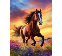 Diamond Painting Flores Diamond Painting Adultos 35x45cm Caballo Redondo Diamante Completo con Herramientas Cuadros Diamantes Cristal 5d Diy Arte Decoración Hogar Muro Regalo Relajante Cumpleaños T423