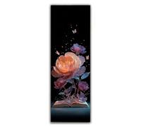 Diamond Painting Flores Diamond Painting Adultos Grande XXL 300x100cm, Pintura de Diamante Libro (1) Dibujos con Diamantes, 5D DIY Mosaicos Infantiles Kit Bordado para Decoracion Hogar Pared F1-987