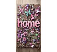 Diamond Painting, Flores mariposas Pintura Diamante Kit Manualidades Adultos, 5D Diamond Painting Adultos Dibujos DIY Diamantes para la Decor de la Pared del Hogar, Regalos para Mujer 80x160cm U-423