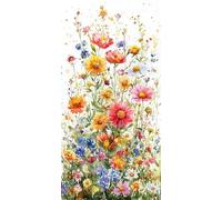 Diamond Painting flores, pastoral Pintar por Numeros Adultos, Manualidades Adultos, Kit Bordado Principiantes, Punto De Cruz DIY Pintura Diamante, Navideña Decoración de Pared del Hogar 45x90xm W-422