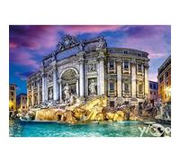 Diamond Painting Fuente De Trevi Diamond Painting Kit Completo, 30x40cm Pintura Diamante Punto de Cruz para Niños Adultos 5D Punto de Diamante Kit Bordado para el Hogar, Decoración de la Pared Lienzo