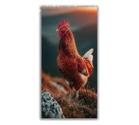 Diamond Painting Gallo Diamond Painting Adultos Grande XXL 60x120cm Pintura de Diamante Simple Diamantes para Manualidades, 5D DIY Punto de Cruz Diamante Set para Decoracion Hogar Pared Regalo P1-688