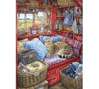 Diamond Painting Gato, Cortijo Diamond Painting Adultos, DIY Pintura de Diamante Kit Manualidades Adultos 5D Creart Kit Punto de Cruz Pintura Diamante para Decoración Pared Hogar 30x40cm, Model534