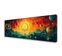 Diamond Painting Grande 100x300 cm, 5D Abstracto Diamond Painting Adultos Principiantes, Pintura de Diamante Planeta Punto de Cruz Kit, DIY Cristal Embroidery Manualidades para Decoración Hogar W0-849