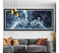 Diamond Painting Grande 100x40 cm Animal Diamond Painting Adultos Punto de Cruz Diamante Art Lobo, DIY 5D Full Drill Cristal Bordado Mosaico Manualidades Adultos para Decoracion Pared Regalo S0-744