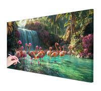 Diamond Painting Grande 100x50cm, Diamond Painting Adultos Caer Manualidades Adultos, 5D Pintura Diamante Adultos Flamencos Kit, DIY Pintar con Diamantes para Regalos Originales para Mujer Decor -3398