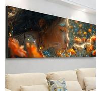 Diamond Painting Grande 105x35cm, Diamond Painting Adultos Animal Cuadro Diamantes Mujer Pintura Diamante Manualidades Niños, DIY Crystal Bordado Punto de Cruz Kit Completo, Decoración Hogar 7X-47