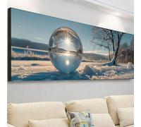 Diamond Painting Grande 105x35cm, Diamond Painting Adultos Árbol Cuadro Diamantes Invierno Pintura Diamante Manualidades Niños, DIY Crystal Bordado Punto de Cruz Kit Completo, Decoración Hogar 7X-29