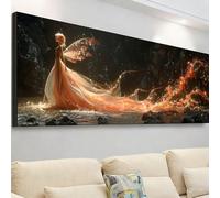 Diamond Painting Grande 105x35cm, Diamond Painting Adultos Chica Cuadro Diamantes Ala Pintura Diamante Manualidades Niños, DIY Crystal Bordado Punto de Cruz Kit Completo, Decoración Hogar 7X-15