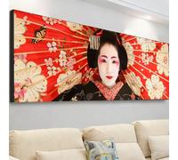 Diamond Painting Grande 105x35cm, Diamond Painting Adultos Japón Cuadro Diamantes Mujer Pintura Diamante Manualidades Niños, DIY Crystal Bordado Punto de Cruz Kit Completo, Decoración Hogar 7X-35