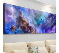 Diamond Painting Grande 105x35cm, Diamond Painting Adultos Mundo maravilloso Cuadro Diamantes Palacio Pintura Diamante Manualidades Niños, DIY Crystal Bordado Punto de Cruz Kit, Decor Hogar 7X-643