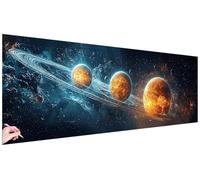 Diamond Painting Grande 120x40cm Diamond Painting Adultos Estrellado Manualidades Adultos Pintura Diamante Planeta Punto de Cruz Kit Dibujos con Diamantes Regalos Originales para Mujer Decoration U-19