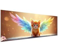 Diamond Painting Grande 120x40cm Diamond Painting Adultos Gato Manualidades Adultos Pintura Diamante Lindo Punto de Cruz Kit Dibujos con Diamantes Regalos Originales para Mujer Home Decoration S-45