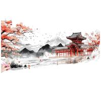 Diamond Painting Grande 120x40cm Diamond Painting Adultos Japón Manualidades Adultos Pintura Diamante Retro Punto de Cruz Kit Dibujos con Diamantes Regalos Originales para Mujer Home Decoration T-14