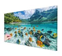 Diamond Painting Grande 120x60cm, Diamond Painting Adultos Mar Manualidades Adultos, 5D Pintura Diamante Adultos Pez Kit, DIY Pintar con Diamantes para Regalos Originales para Mujer Home Decor -3442