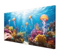 Diamond Painting Grande 120x60cm, Diamond Painting Adultos Mar Manualidades Adultos, 5D Pintura Diamante Adultos Medusa Kit, DIY Pintar con Diamantes para Regalos Originales para Mujer Decor -3296