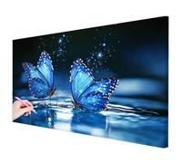 Diamond Painting Grande 120x60cm, Diamond Painting Adultos Mariposa Manualidades Adultos, 5D Pintura Diamante Adultos Simple Kit, DIY Pintar con Diamantes Regalos Originales para Mujer Decor -3414