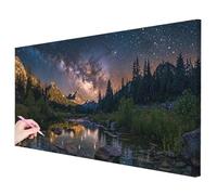 Diamond Painting Grande 120x60cm, Diamond Painting Adultos Naturaleza Manualidades Adultos, 5D Pintura Diamante Adultos Noche estrellada Kit, DIY Pintar con Diamantes Regalos para Mujer Decor -3358