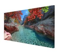 Diamond Painting Grande 120x60cm, Diamond Painting Adultos Naturaleza Manualidades Adultos, 5D Pintura Diamante Adultos Lago Kit, DIY Pintar con Diamantes Regalos Originales para Mujer Decor -2990