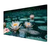 Diamond Painting Grande 120x60cm, Diamond Painting Adultos Planta Manualidades Adultos, 5D Pintura Diamante Adultos Loto Kit, DIY Pintar con Diamantes para Regalos Originales para Mujer Decor -3390
