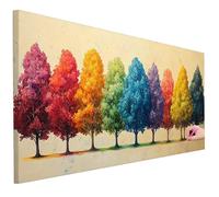Diamond Painting Grande 130x50cm Diamond Painting Retro Cuadro Diamantes Kit 5D DIY Árbol Pintura de Diamantes Punto de Cruz Kit Manualidades para Adultos Cristal Art para Regalo Mujer Home Decor J-75
