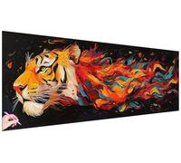 Diamond Painting Grande 150x50cm Diamond Painting Adultos Abstracto Manualidades Adultos Pintura Diamante Tigre Punto de Cruz Kit Dibujos con Diamantes Regalos Originales para Mujer Decoration Q-73