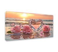 Diamond Painting Grande 160x80cm Amar Diamond Painting Adultos, DIY Flor Pintura de Diamante Manualidades Adultos, 5D Cuadrado Rhinestone Bordado Punto de Cruz Art para Home Decoration Regalo 0J-949